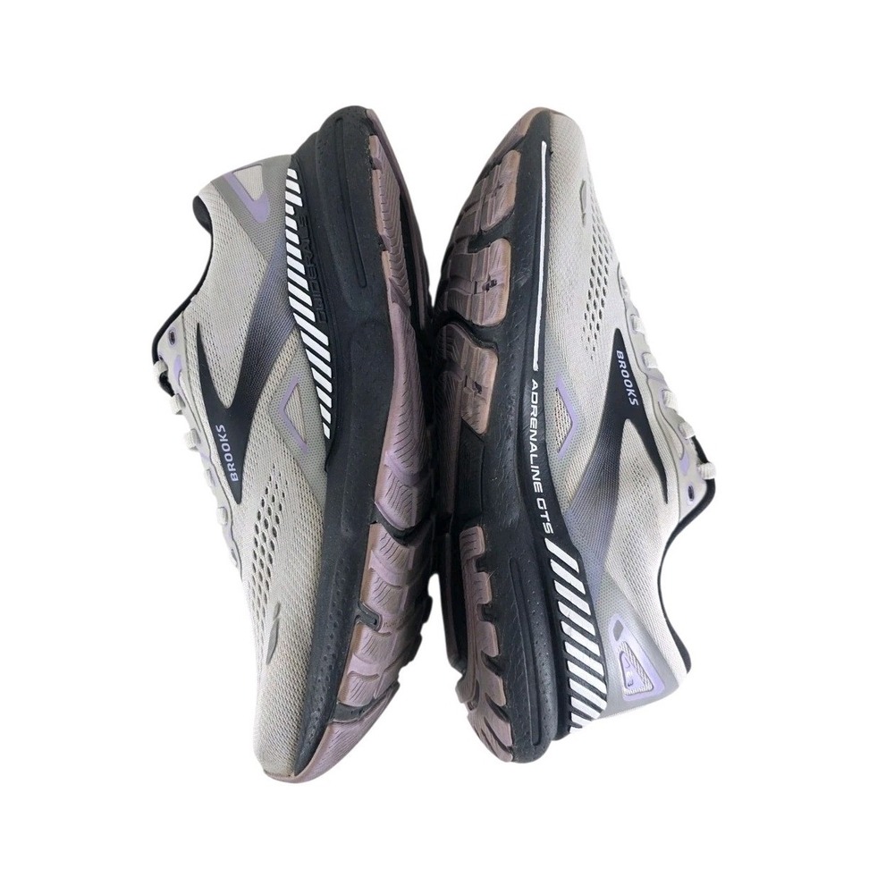 Brooks Adrenaline GTS 23 Womens 9B Medium Running Shoes Grey Purple 1203811B039 - Picture 9 of 13